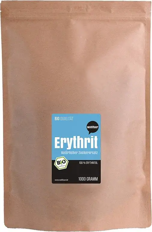 Wohltuer BIO PREMIUM ERYTHRIT | 1000g | ZUCKER-ALTERNATIVE | KALORIENLOS | LIGHT | OHNE ZUSÄTZE | ZAHN-FREUNDLICH