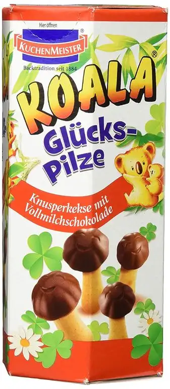 Kuchenmeister Koala Glückspilze, 1er Pack (1 x 75g ) Kekse mit Vollmilch-Schokolade in Pilz-Form
