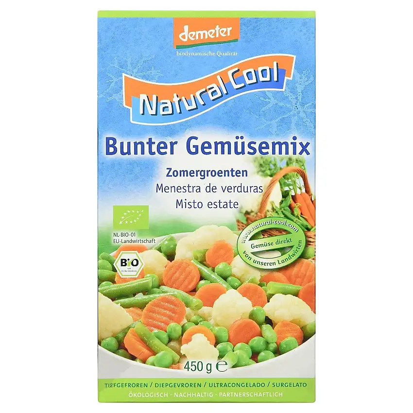 Demeter Natural Cool Bio Bunter Gemüsemix, 450 g (Tiefgefroren)