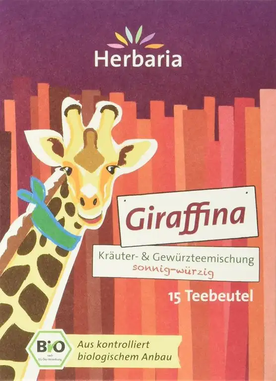Herbaria "Giraffina" Tee bio 15 Filterbeutel, 4er Pack (4 x 24 g)