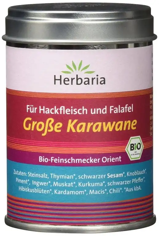 Herbaria Große Karawane für Hackfleisch und Falafel, 90 g