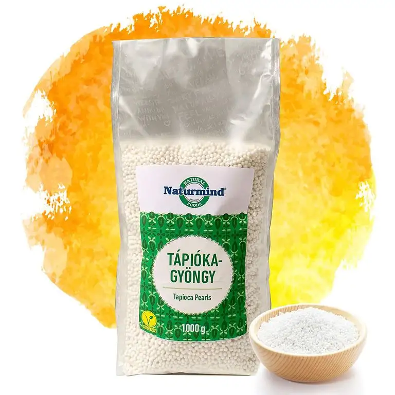 Naturmind Tapiokaperlen weiß 1000g / Bubbles Tea - aufgeweichte Tapiokaperlen / Glutenfrei Vegan-Paleo Produkte