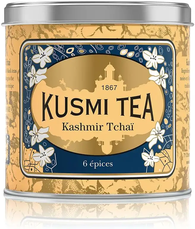 Kusmi Tea – Kashmir Tchaï – Schwarztee & Asiatische Gewürze – Metalldose mit 250 g