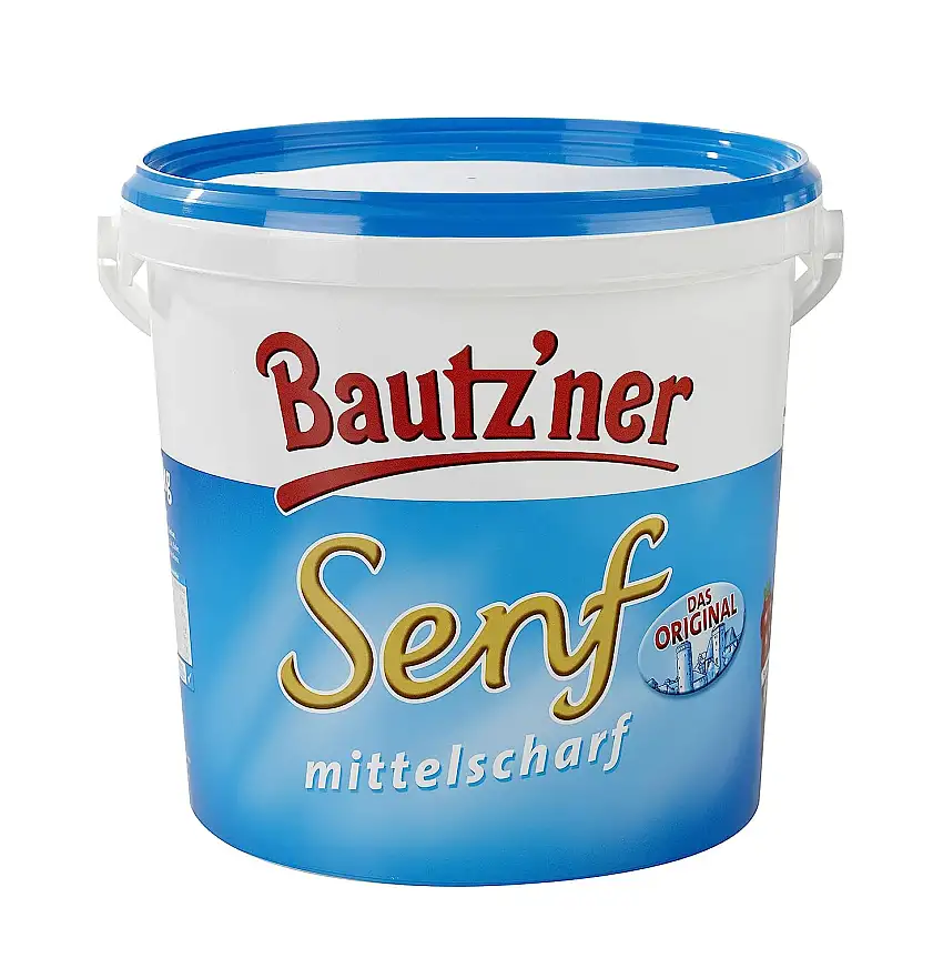 Bautzner Senf - mittelscharf - Bautz´ner classic Senfgewürz - Eimer a 10 kg - WF-EMSE060