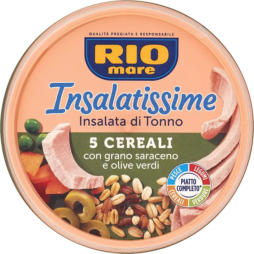6x Rio mare Insalatissime tonno e e 5 cereali Thunfisch mit 5 Getreide 220g