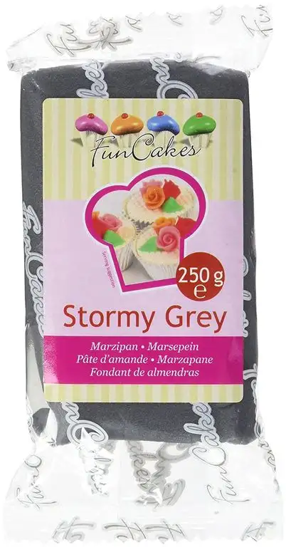FunCakes mandelhaltige Zuckermasse Stormy Grey, 1er Pack (1x250g)