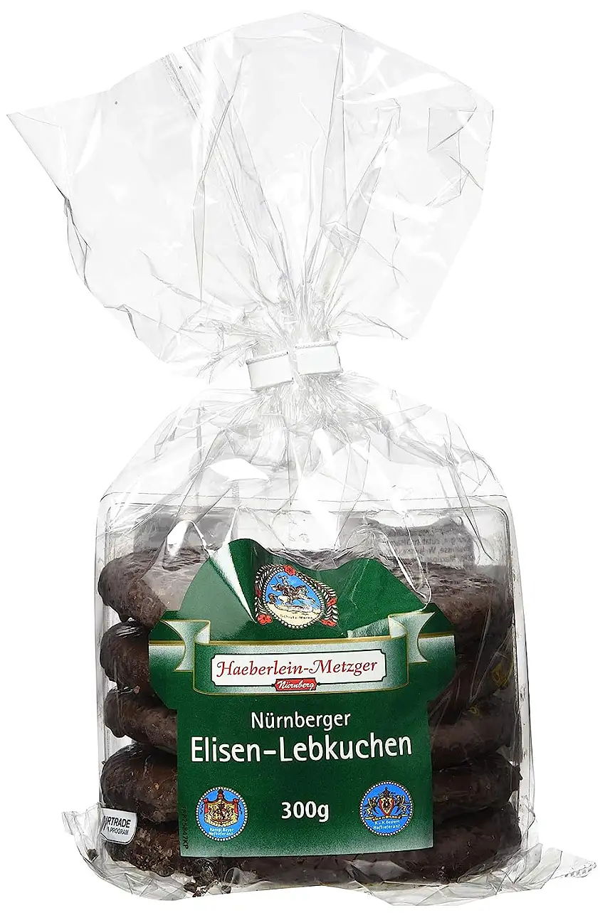 Haeberlein Metzger Elisenlebkuchen 98mm Zartbitter, 4er Pack (4 x 300 g)