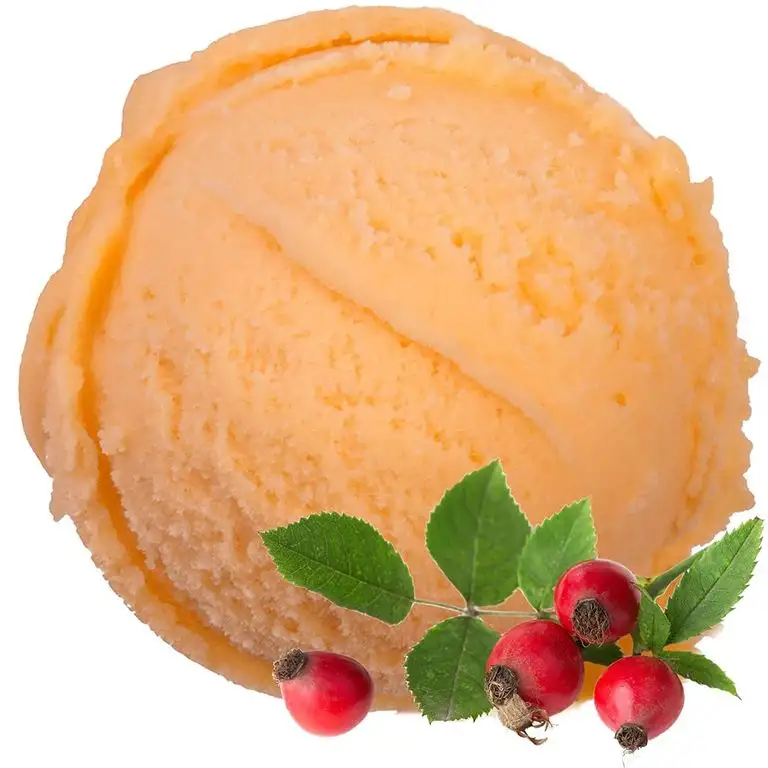Hagebutten Geschmack 1 Kg Gino Gelati Eispulver für Fruchteis Softeispulver Speiseeispulver