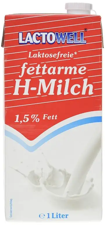 Lactowell fettarme Milch 1.5%, 12er Pack (12 x 1 l)