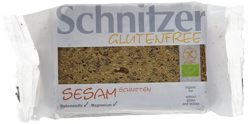 Schnitzer glutenfree Bio Sesam Schnitten, 6er Pack (6 x 250 g)