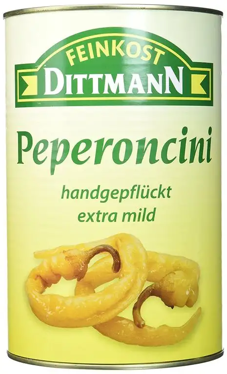Feinkost Dittmann Peperoncini handgepflückt extra-mild, 1er Pack (1 x 3.6 kg)