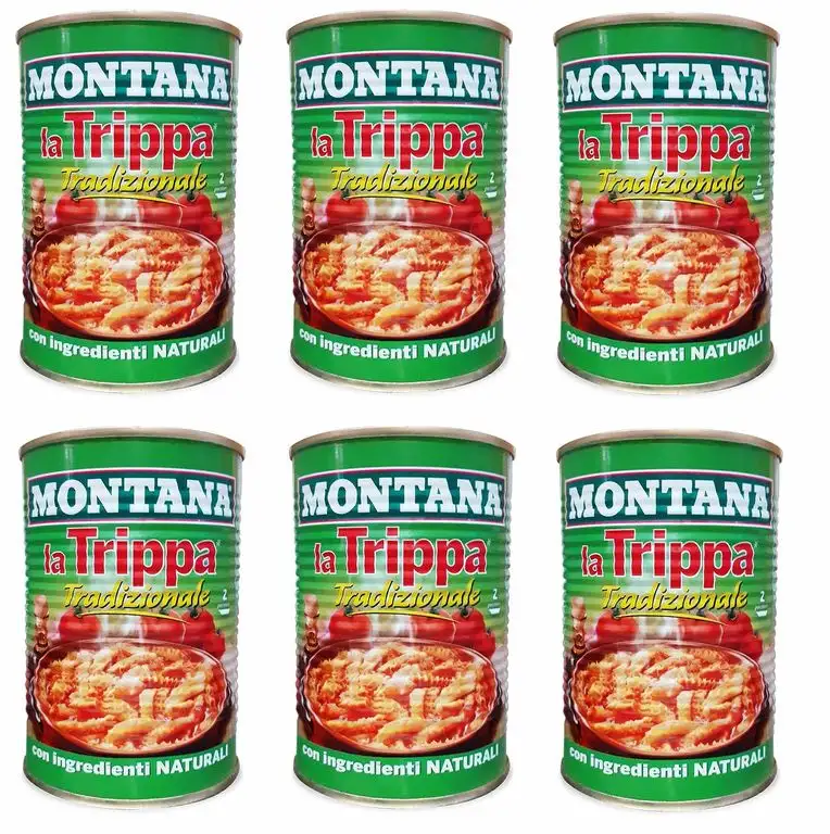 6x Montana Trippa Tradizionale Kaldaunen 420 g Kutteln Fleisch in dose italien