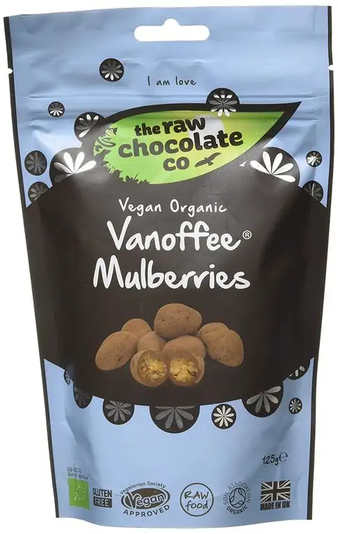 The Raw Chocolate company Bio Vanoffe Mulberries, vegan, glutenfrei, 125 g