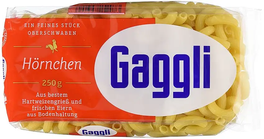 Gaggli Frischeier-Nudeln Hörnchen, 250 g