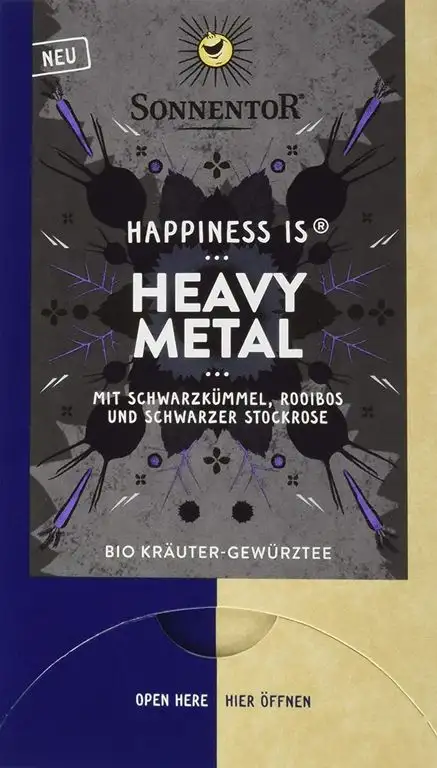 Sonnentor Bio Heavy Metal Tee Happiness is, 3er Pack (3 x 27 g)