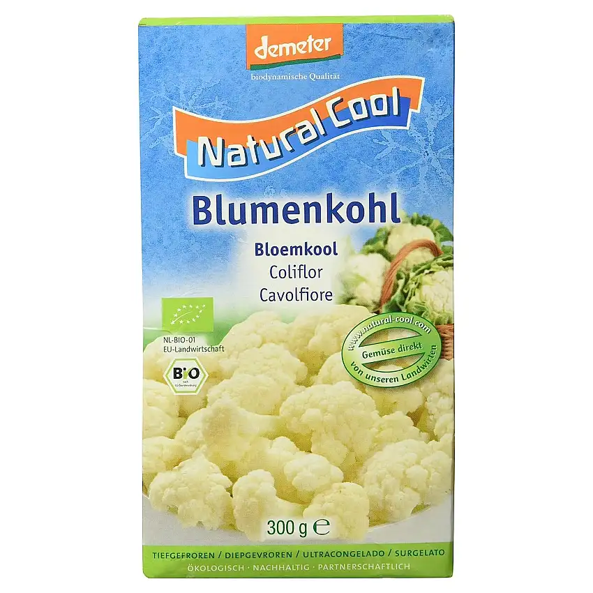 Natural Cool Bio Blumenkohl, 300 g (Tiefgefroren)
