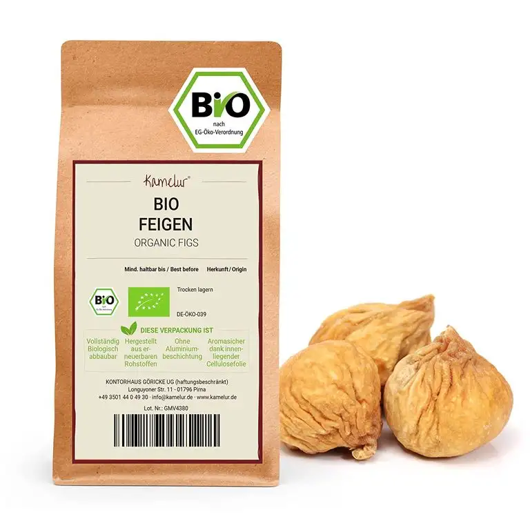 1kg getrocknete BIO Feigen ohne Zusätze, aus Spanien - NEUE ERNTE - naturbelassene Feigen getrocknet in bester Bio-Qualität