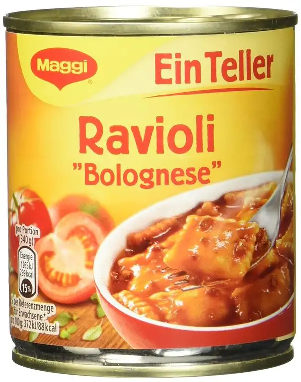 Maggi 1 Teller Ravioli Bolognese, 10er Pack (10 x 340 g)