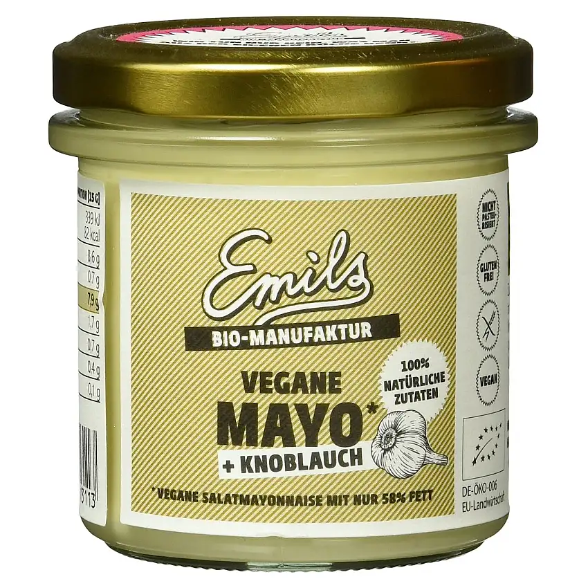 Emils Bio Bioland vegane Mayo plus Knoblauch, 125 g
