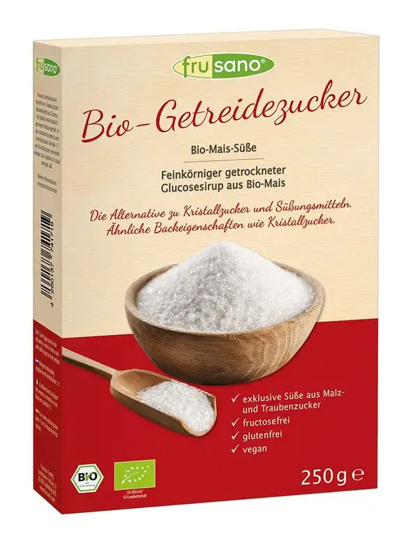 Frusano Bio Getreidezucker Mais-Süße, 5er Pack (5 x 250 g)