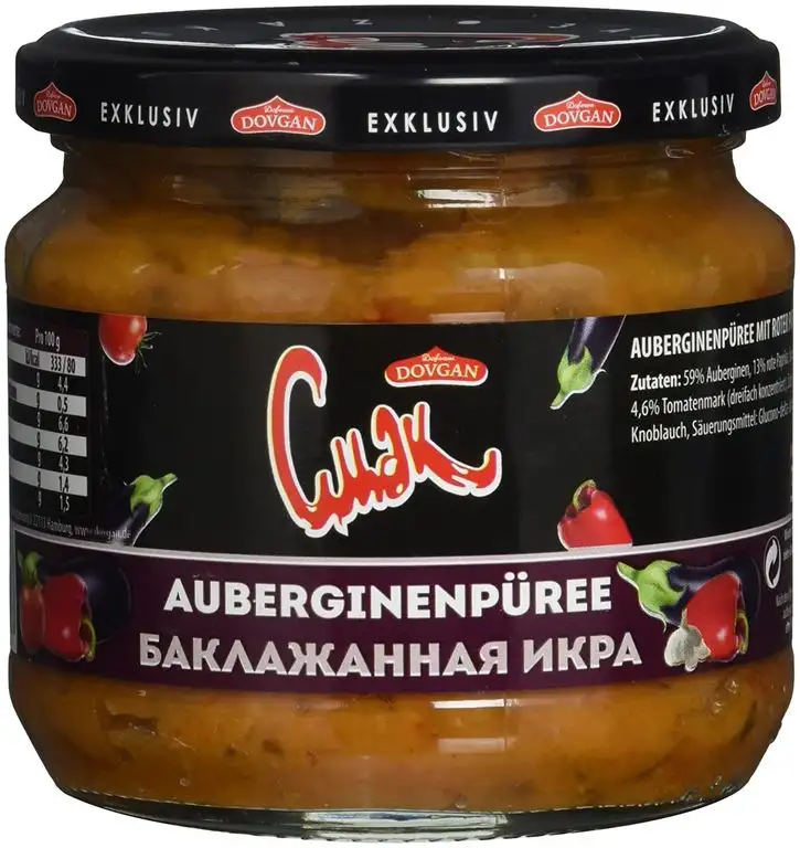 Dovgan Auberginenpüree, 12er Pack (12 x 350 g)