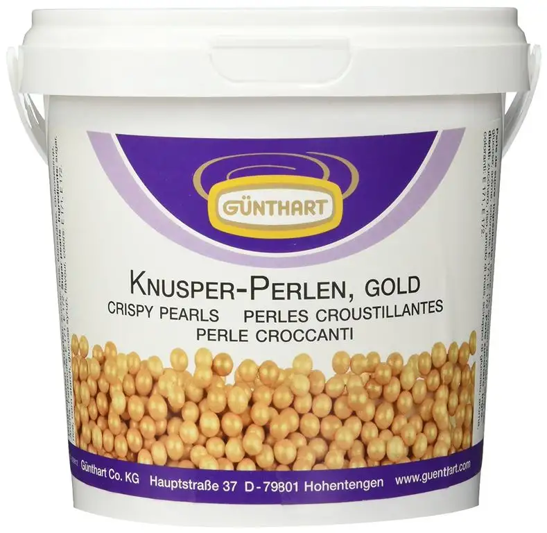 500g Knusper Perlen, gold