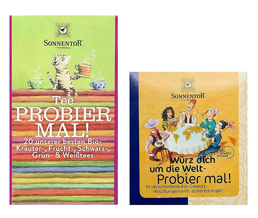 Sonnentor - 2er Probier Mal! Set - Tee (31,5 g) und Gewürz (50 g)