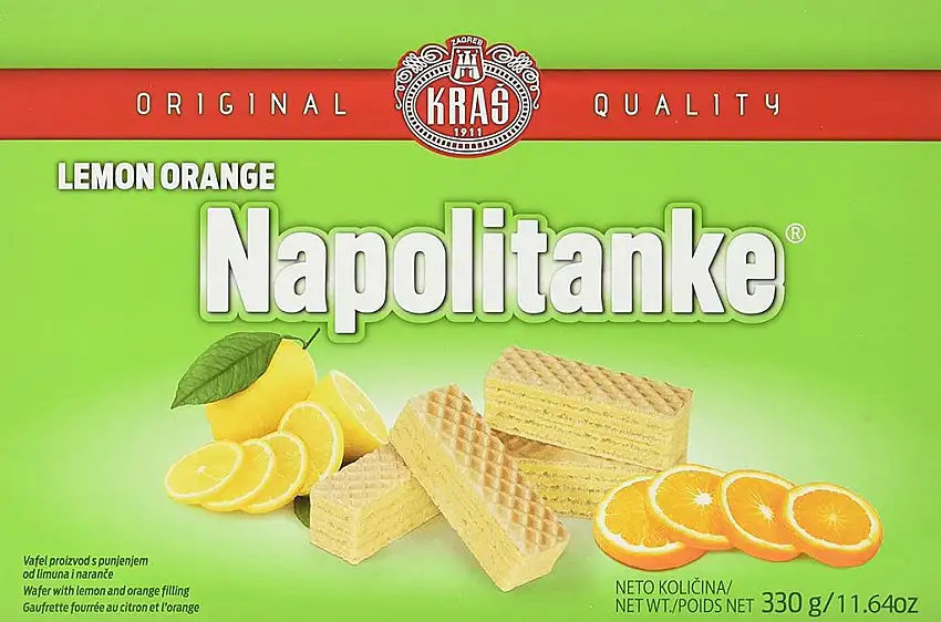 Kras Napolitanke Zitrone Orange Neapolitanerwaffeln, 3er Pack (3 x 330 g)
