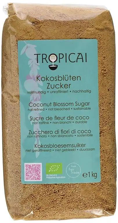 Tropicai - Feiner Fair-Trade Bio-Kokosblütenzucker - Philippinen - 1 kg