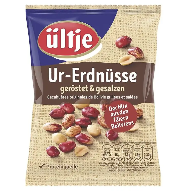 ültje Ur-Erdnüsse aus Bolivien, geröstet und gesalzen, 200 g