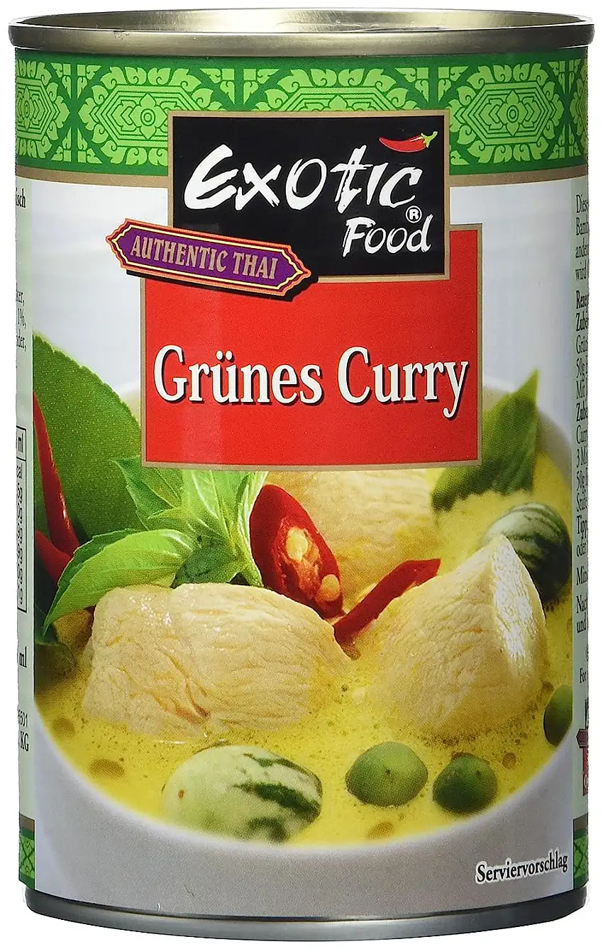Exotic Food Grüne Currysauce Fix+Fertig (1 x 410 g Dose)