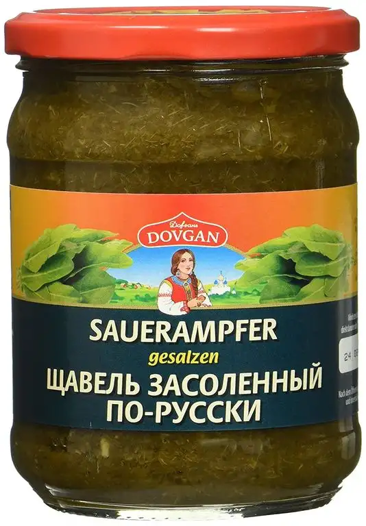 Dovgan Sauerampfer gehackt gesalzen, 10er Pack (10 x 480 g)