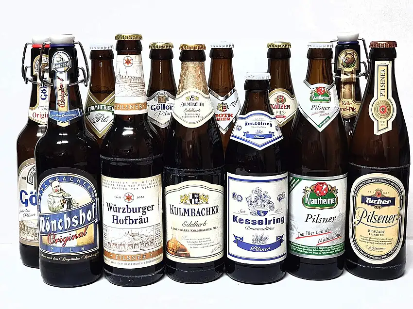 Bier Box Pils aus Franken I 12 verschiedene Fränkische Biere I 12 Flaschen I Bierprobe I Geschenk Idee I Männer Geschenk I Bier Tasting I Vatertag I Geburtstag Geschenk I Bier Paket