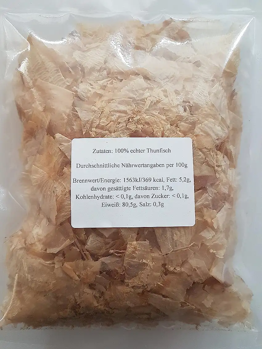 50g Katsuobushi Bonitoflocken Katsuo Bonitoflakes 100% Bonito für Okonomiyaki 2 x 25g
