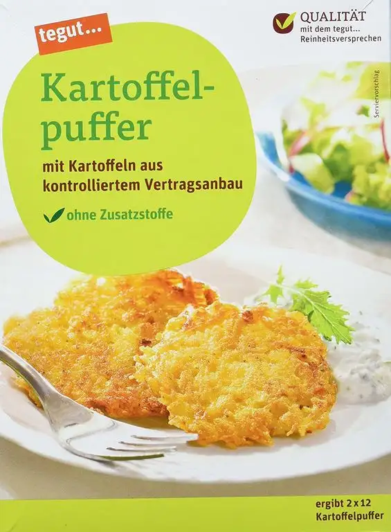 tegut... Kartoffelpuffer Teig 2 x 12 Stück, Trockenmischung, 1 x 340 g