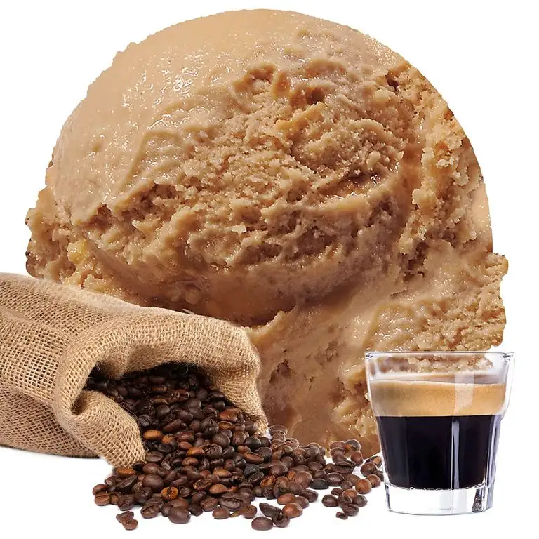 Espresso Geschmack 1 Kg Gino Gelati Eispulver für Fruchteis Softeispulver Speiseeispulver