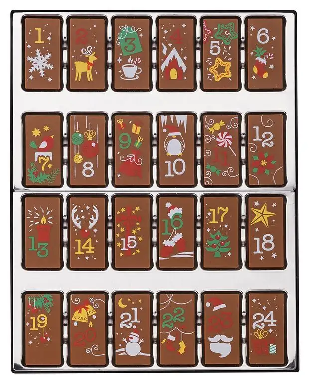 Weibler Confiserie Geschenkpackung Adventskalender Vollmilch 200 g