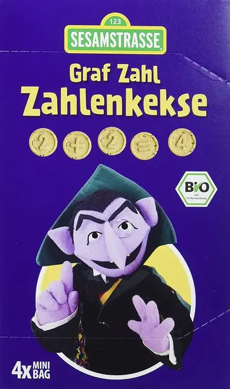 Sesamstrasse Bio Graf Zahl Zahlenkekse, 6er Pack (6 x 120 g)