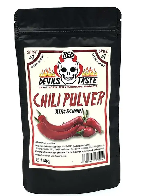 Chili Pulver - ultra scharf 150gr RED DEVILS TASTE
