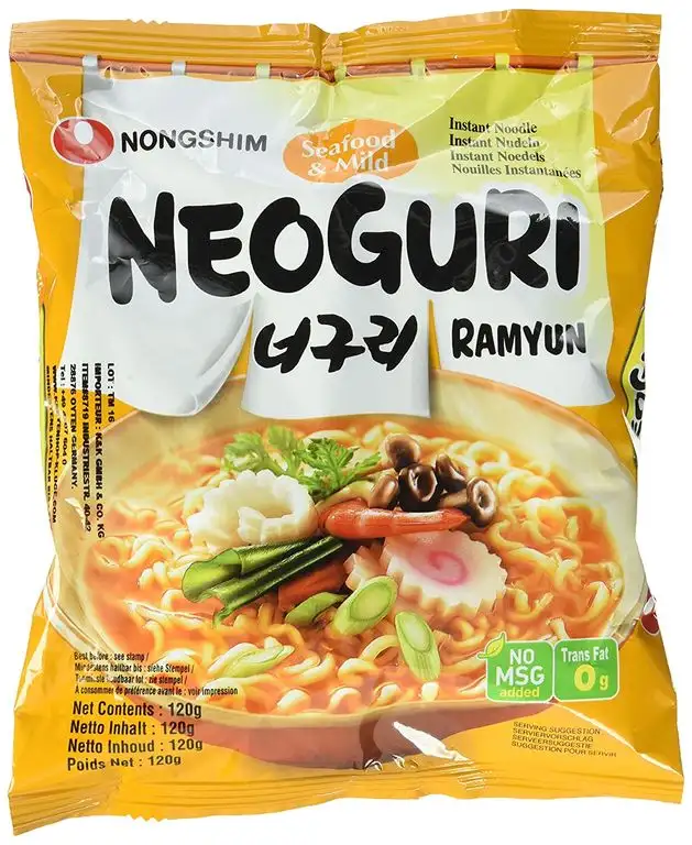 Nong Shim Neoguri Instantnudeln Seafood und Mild Ramyun / Koreanische Seafood Ramen Suppe mild
