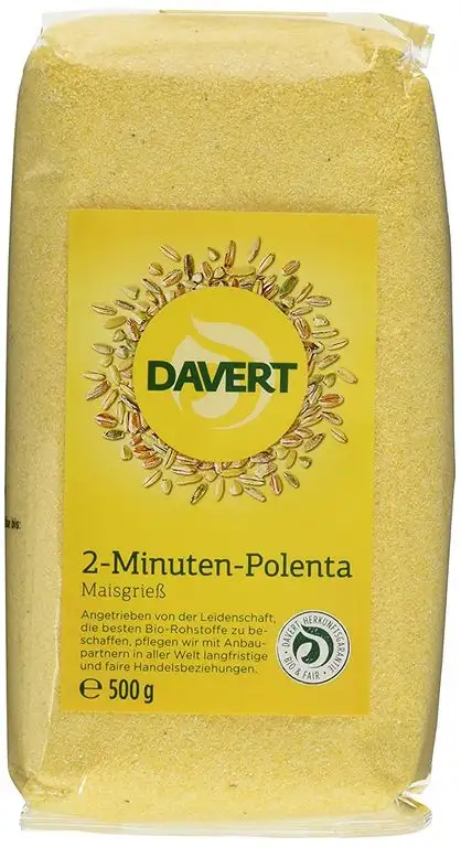 Davert Schnellkoch-Polenta, 4er Pack (4 x 500 g) - Bio