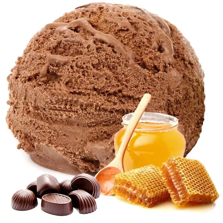 Praline Honig Geschmack 1 Kg Gino Gelati Eispulver Softeispulver für Ihre Eismaschine