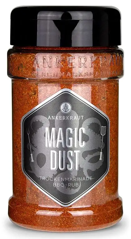 Ankerkraut Magic Dust im Streuer - BBQ Rub Gewürzmischung zum Marinieren von Fleisch