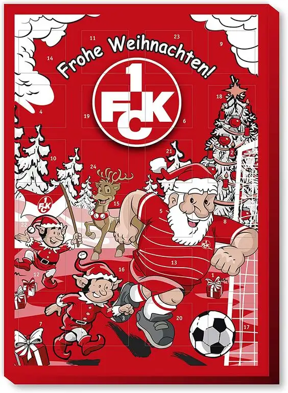 1. FC Kaiserslautern Adventskalender, Weihnachtskalender gefüllt mit Edel Schokolade