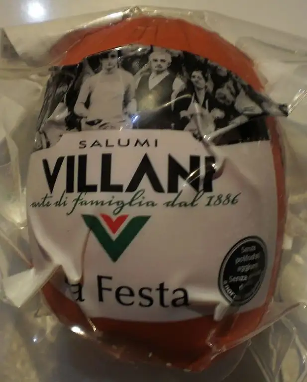 Italienische Mortadella Bologna Villani LA FESTA mit ca. 450 gr.