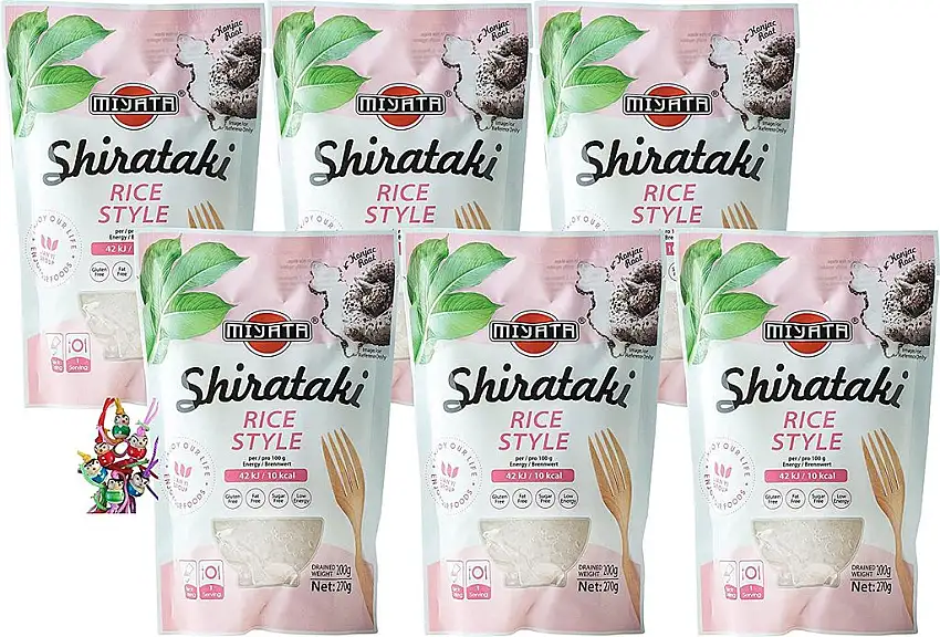 MIYATA - Shirataki Konjak Reisform - 6er-Pack - (6 x 270g/ATG 200g)
