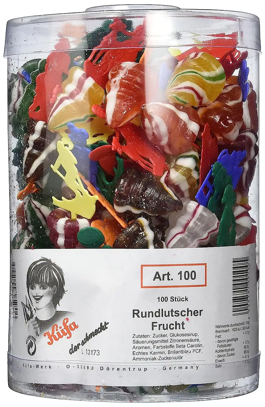 Küfa Rundlutscher Frucht 100 stk., 1-er Pack (1 x 1.9 kg)