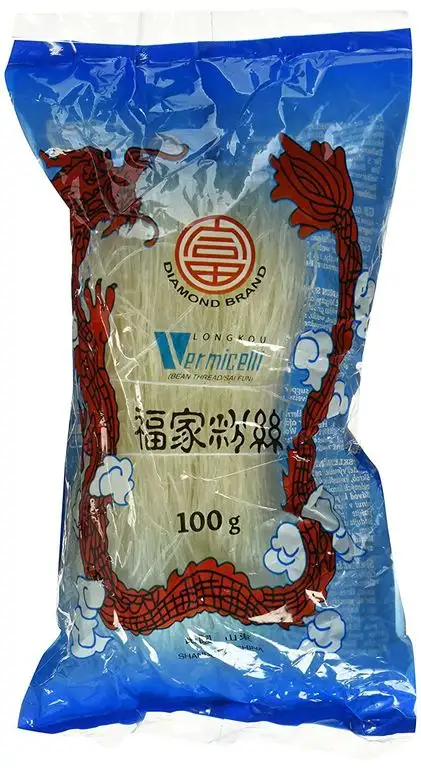 Diamond Glasnudeln, lang, Lungkou Vermicelli, 18er Pack (18 x 100g Packung)