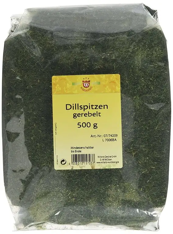 Wichartz Würzkönig Dillspitzen gerebelt grün, 2er Pack (2 x 500 g)