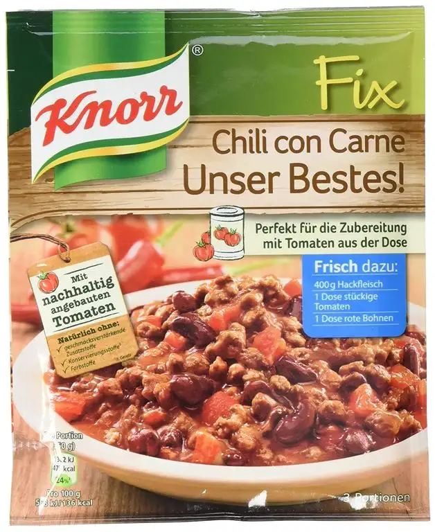 Knorr Fix Chili con Carne Unser Bestes 3 Portionen (22 x 49 g)